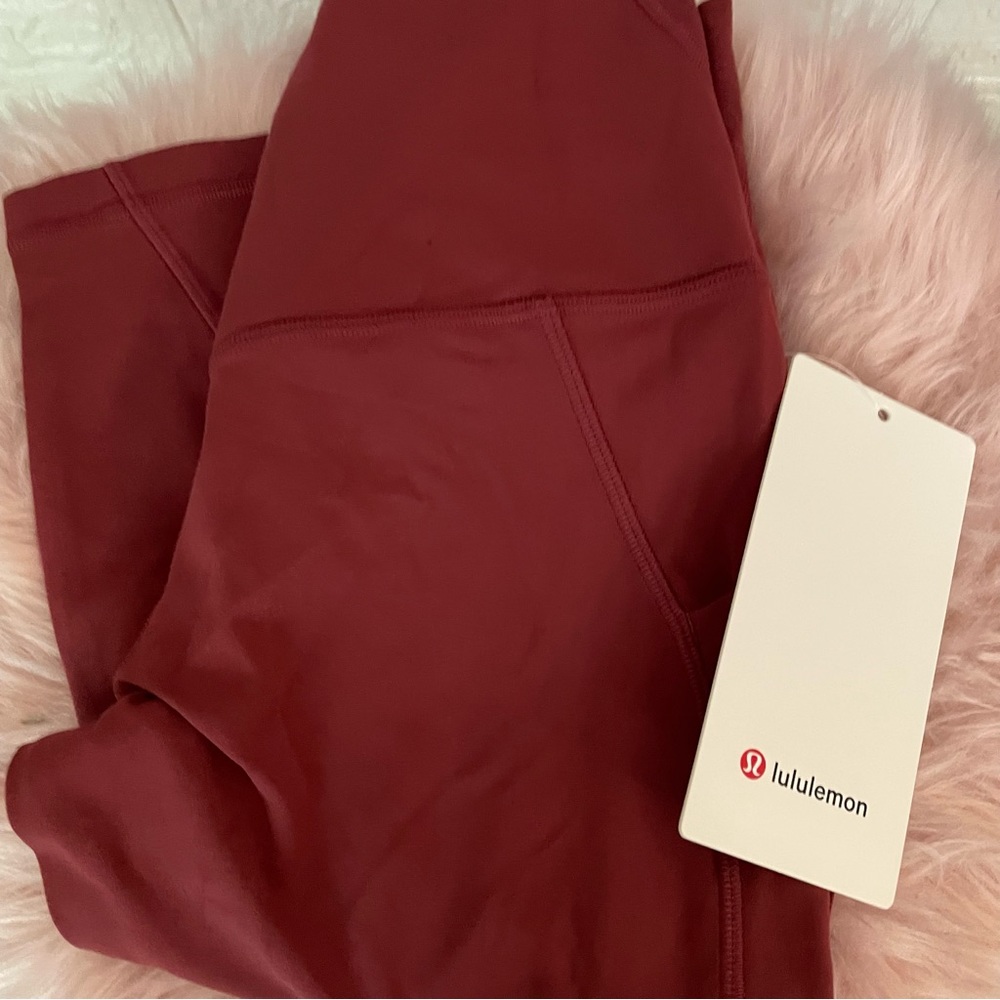 ✴️ NWT LULULEMON ALIGN PANT SIZE 4 MULLED WINE 28” FULL LENGTH WITH POCKETS - Picture 5 of 6
